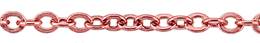 2.2mm Width Flat Round Cable Rose Gold Filled Chain