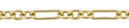 4.1mm Width Long And Short Gold Filled Chain