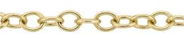 4.6mm Width Oval Cable Gold Filled Chain