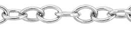 5.9mm Width Sterling Silver Oval Cable Chain