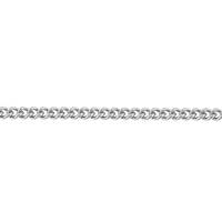 2.3mm Width Rhodium Sterling Silver Curb Cable Chain