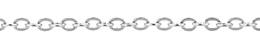 1.2mm Width Sterling Silver Flat Round Cable Chain