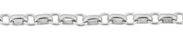 3.4mm Width Sterling Silver Bracelet Chain