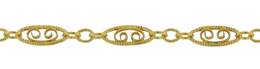 Filigree Scroll Gold filled Chain