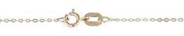 14K Ready to Wear 0.8mm Flat Oval Chain Necklace With Springring Clasp