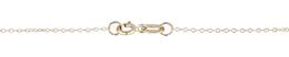 14K Ready to Wear 0.8mm Oval Cable Chain Necklace With Springring Clasp