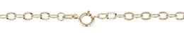 14K Ready to Wear 2.4mm Starburst Chain Necklace With Springring Clasp