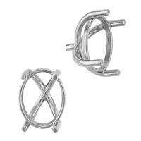 14K OVAL 4 PRONGS CENTER HEAD WITH PEG