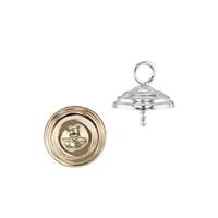 14K Bee Hive Pearl Cup Pendant