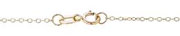 14K Ready to Wear 1.1mm Round Cable Chian Necklace With Springring Clasp