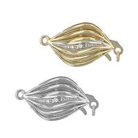 14K Diamond Accent Flat Spiral Clasp