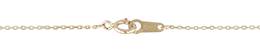 14K Ready to Wear 0.50mm Drawn Cable Chain Necklace With Springring Clasp