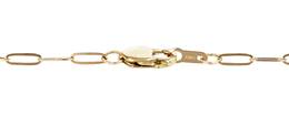 14K Ready to Wear 2.0mm Flat Elongated Chain Necklace With Lobster Clasp