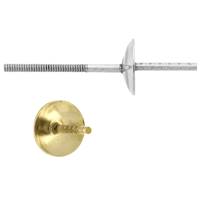 14K SCREW POST PEARL STUD EARRINGS 4818-14K