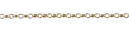 14K Gold Chain 1.1mm Width Oval Rolo Chain