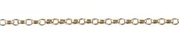 14K Gold Chain 1.1mm Width Oval Rolo Chain