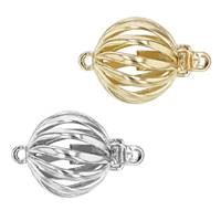 14K Spiral Ball Clasp