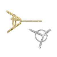 14K 3 PRONG TAPERED EARRING 15331-14K