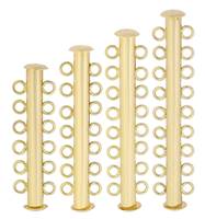 Gold Filled Multi-Row Tube Clasp