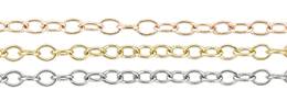 14K Gold Chain 1.50mm Width Round Cable Chains