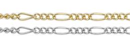 14K Gold Chain 1.50mm Width Figaro Chains