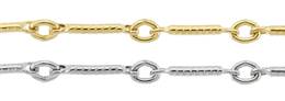 14K Gold Chain 0.92mm Width Hammer Bar Chains