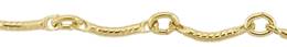 0.92mm Width Hammer Curve Bar Gold Filled Chain