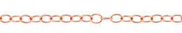 2.1mm Width Round Cable Rose Gold Filled Chain
