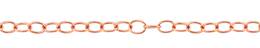 2.1mm Width Round Cable Rose Gold Filled Chain