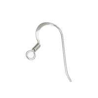 Sterling Silver Coil Wire Earwire Earring