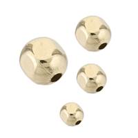 Gold Filled Cube Facets Round Beads