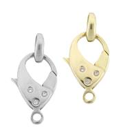 14K Diamond Accent Trigger Lobster Clasps D-1