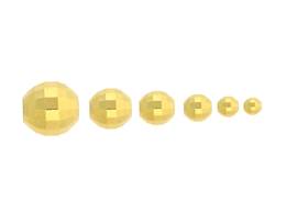 Vermeil Round Mirror Bead