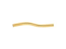 Vermeil Gold Plain 1.5mm Figure-S Hollow Tube Spacer