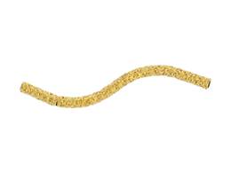 Vermeil Gold Satin 1.5mm Figure-S Hollow Tube Spacer S-1