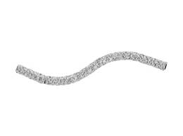 Sterling Silver Satin Figure-S 26mm Tube Spacer