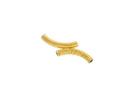 Vermeil Gold Fancy 1.5mm Figure-H Hollow Tube Spacer
