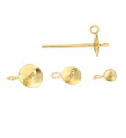 VERMEIL PEARL EARRING WITH JUMP RING  17165-VM