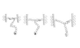 Sterling Silver Tube Adjustable Bar Clasp