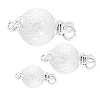 Sterling Silver Ball Satin Clasp