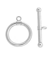 Sterling Silver 15mm Fancy Toggle Clasp