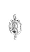 Sterling Silver Spring Encircle Barrel 15mm Connector