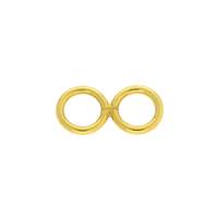 Vermeil Gold Closed Double Jumprings (18 Gauge Wire)