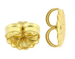 Vermeil Gold 9.0mm Rosette Earnut