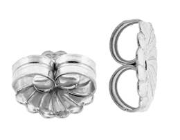 Sterling Silver 9.20mm Rosette Earnut