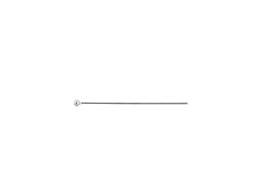 Sterling Silver 24 Gauge 1.5mm Ball Headpin 1.0-Inch