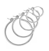 Sterling Silver Flex Hoop Earring E-1