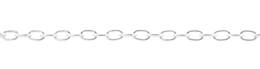 0.9mm Width Sterling Silver Oval Cable Chain