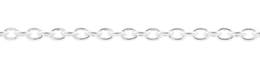 1.2mm Width Sterling Silver Oval Cable Chain