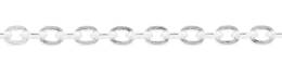 1.8mm Width Sterling Silver Flat Oval Cable Chain